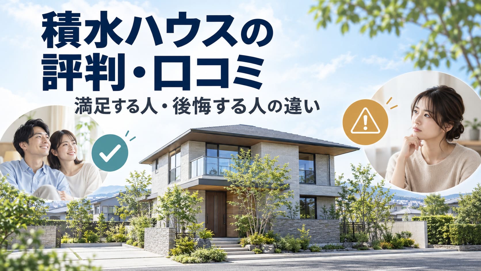 積水ハウスの評判・口コミ｜満足する人と後悔する人の違い